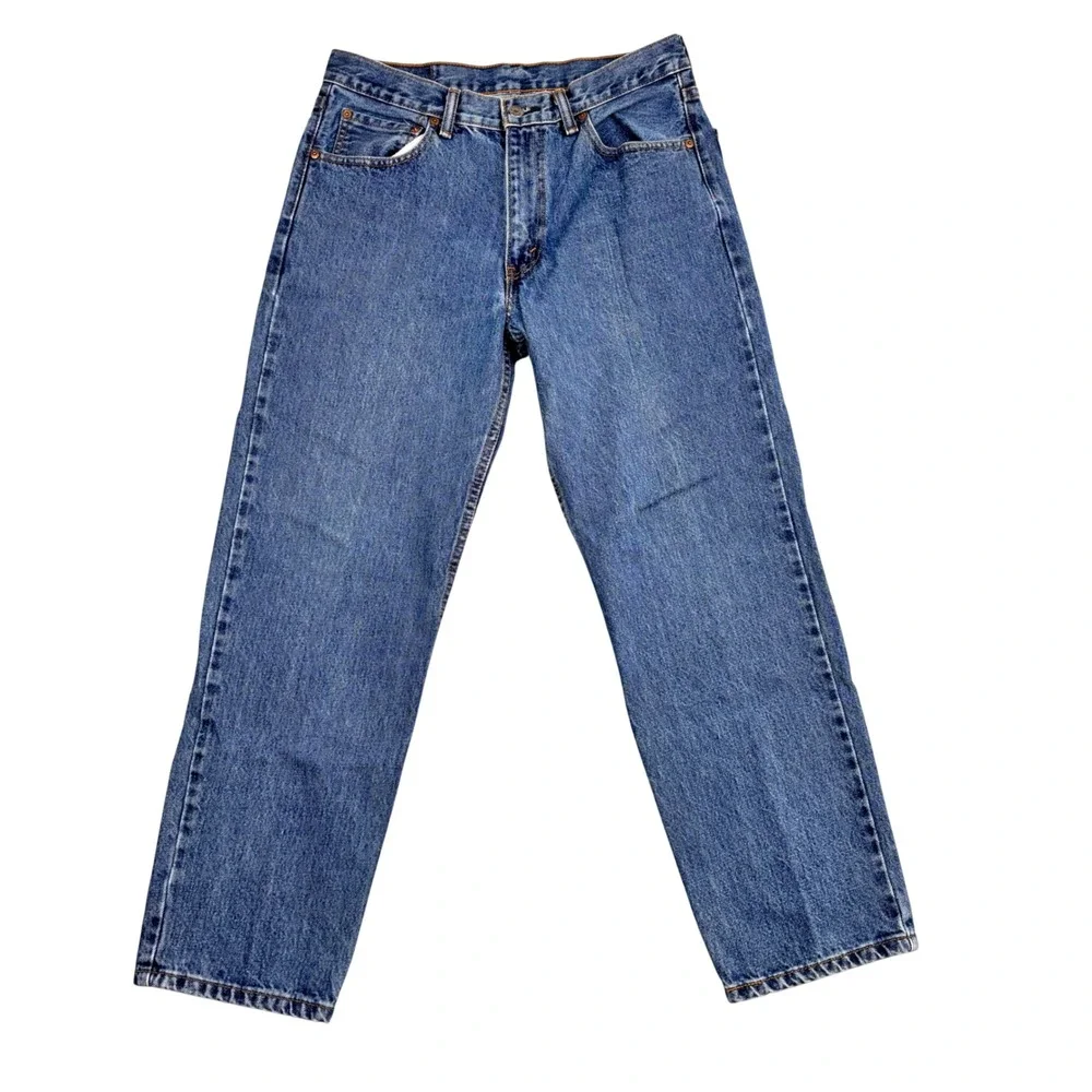 Levis 550 Relaxed Fit Tapered Leg Jeans Mens 33x30 Medium Wash Blue Denim VTG